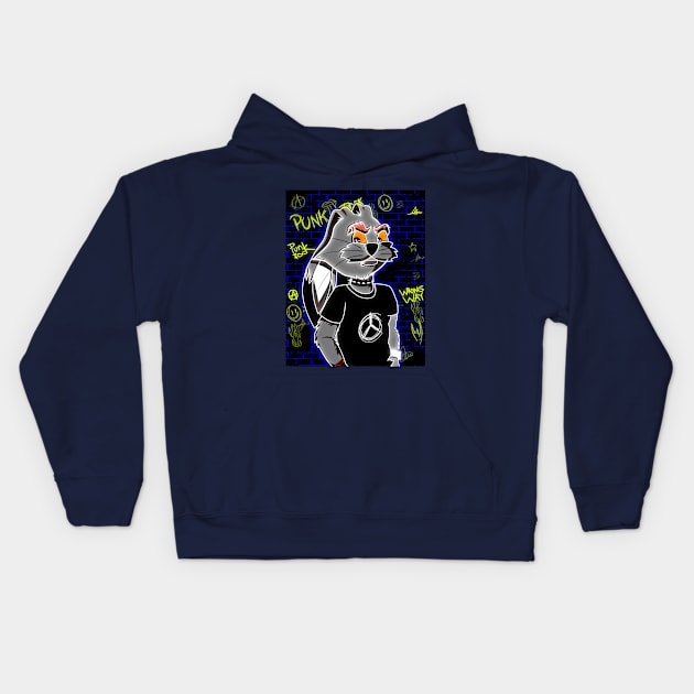 Mutant Rabbit glow in the dark Kids Hoodie by HarlinDesign